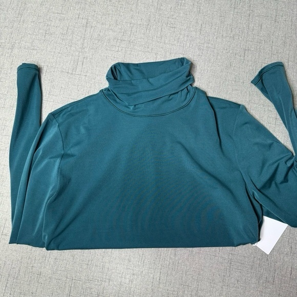 Lululemon Wundermost Ultra Soft Nulu Turtleneck Bodysuit Storm Teal XL NWT - Picture 11 of 14